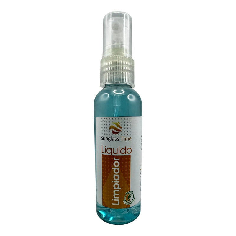 Liquido Limpiador Lentes De Sol O Vista 5 Pzs + 5 Microfibra