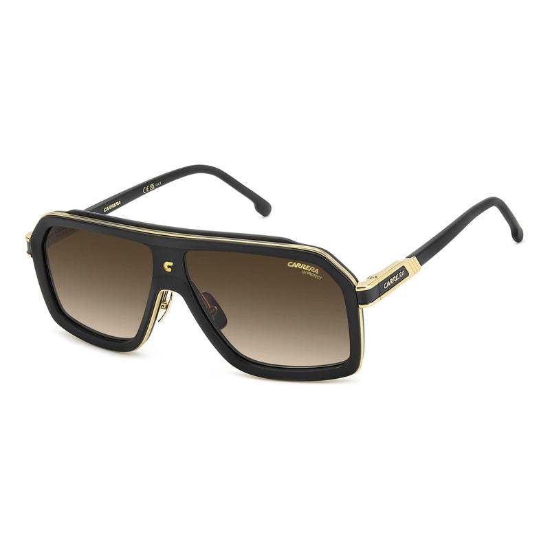 Gafas Carrera De Titanio Ultraligero Barra Icónica 1053sti Único Negro Café Dorado