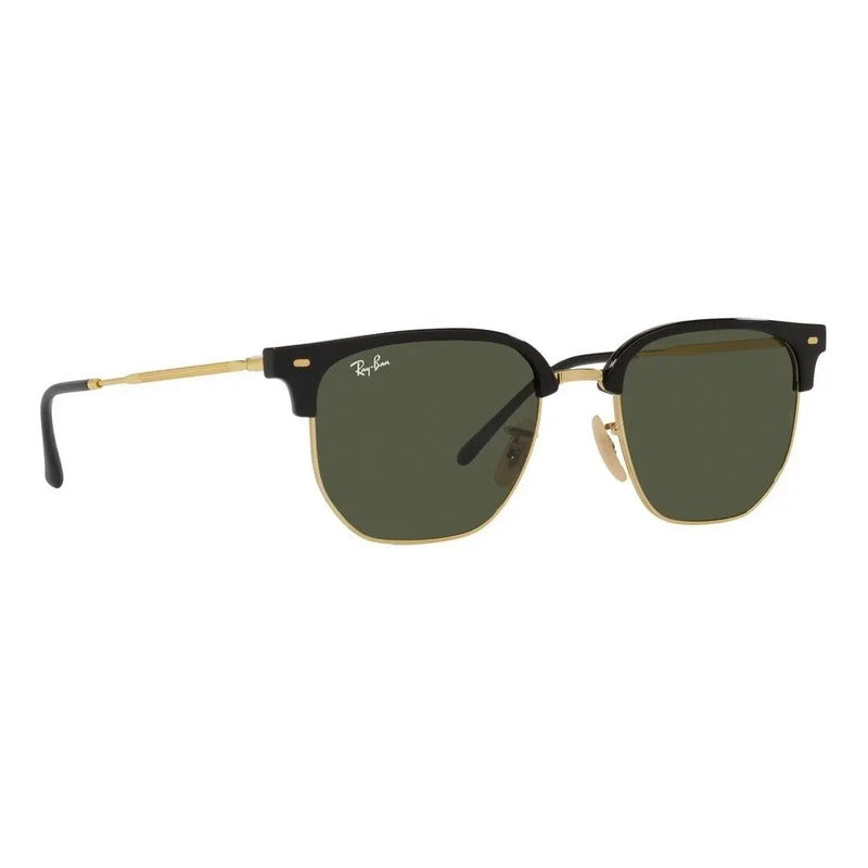 Lente Solar Ray-ban Clubmaster 0rb4416 Protección Uv Unisex Negro Verde Oro