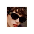 Lentes De Sol Gucci Italiano Negro Lujo Exclusivo Gg1421 001 Único Negro