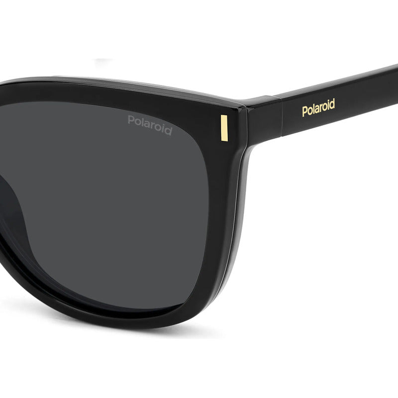 Lentes Con Clip Polarizado Mujer Elegantes Pld6229/cs, 807m9 Negro