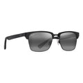 Lentes De Sol Maui Jim Kawika Xl Modelo Amplio Comodo 354-02 Único Negro