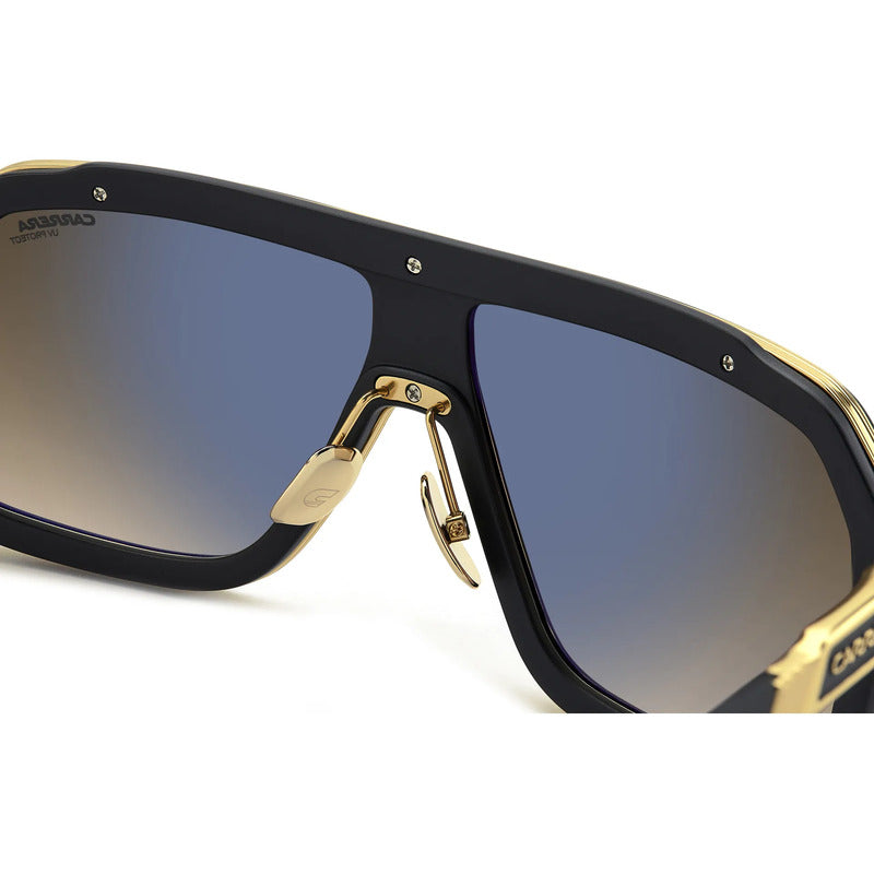 Gafas Carrera De Titanio Ultraligero Barra Icónica 1053sti Único Negro Café Dorado