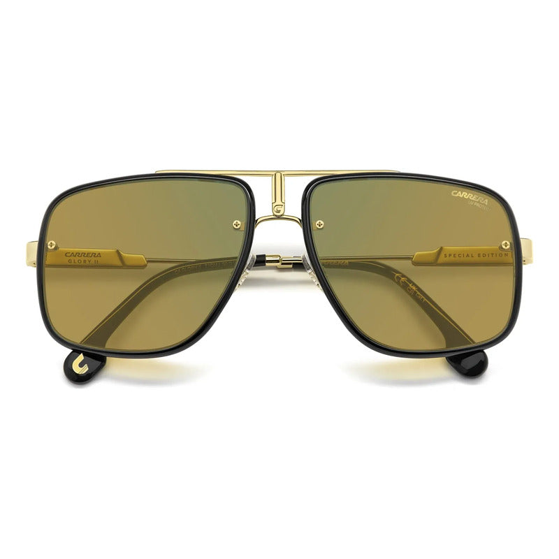Lentes De Sol Carrera Amarillos Glory Ii 71cmj Originales Único Dorado Amarillo