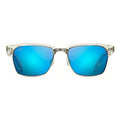 Anteojos De Sol Polarizados Maui Jim Kawika Azul Hawaii Protección Uv Transparente Azul Espejeado Azul Transparente