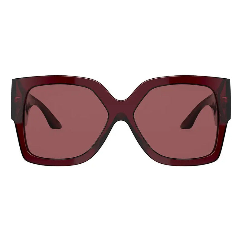 Gafas Solares Retro Versace Modelo Nuevo Ve4402, 388/69 Único Violeta Oscuro Bordo Transparente Bordo Transparente/dorado