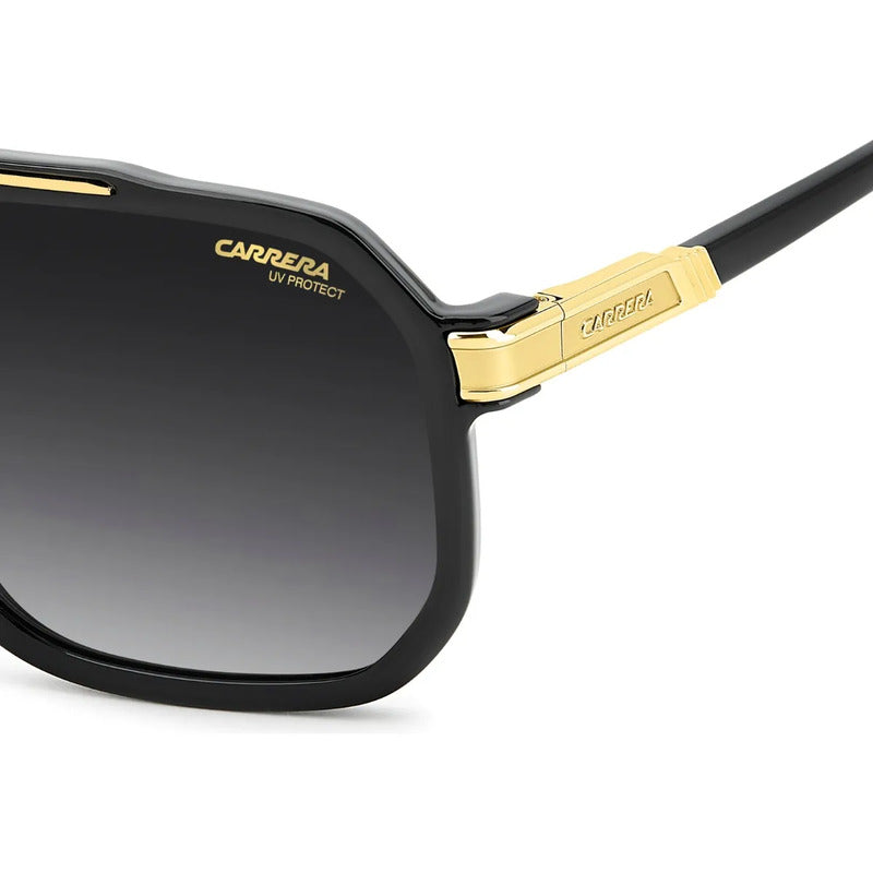 Lentes Solares Carrera 1077/s 2m2 Black Gold Nuevos Solar 2m2 Black Gold Dark Grey Shaded Gris Negro