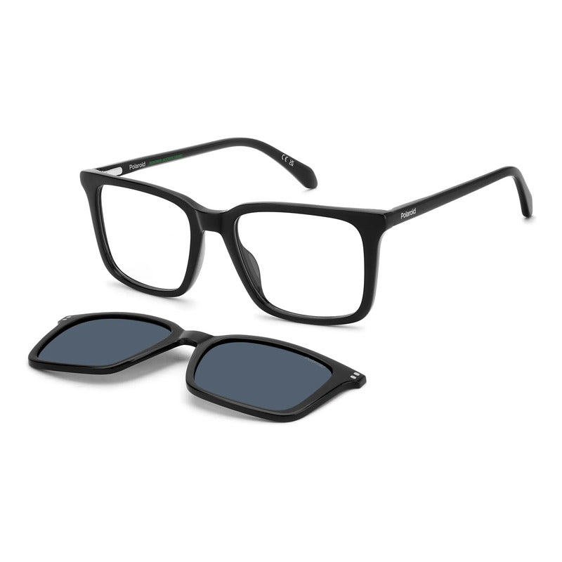 Lentes Para Graduar Con Clip Polarizado Hombre D604/c, 80719 Negro