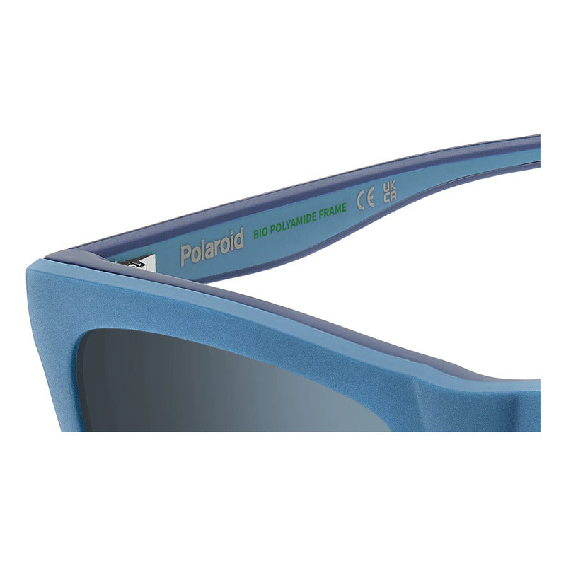 Armazón Oftálmico Con Clip Solar Polarizado Polaroid D591fll Azul