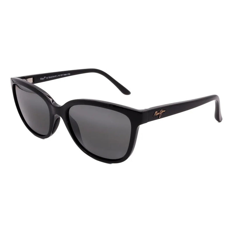Gafas Maui Jim De Mujer Italianas Lentes Cristal Mj758-02 Único Negro