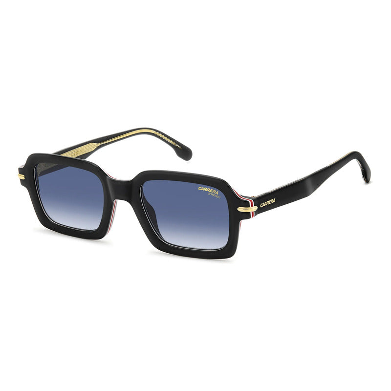 Gafas Carrera Diseño Moderno Con Núcleo Metálico Visible 358 Único Negro Azul Acero