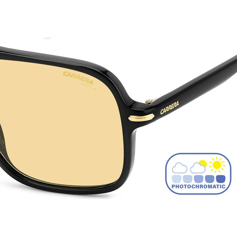 Gafas Carrera Lentes Fotocromáticas Amarillas 24h 350s 71cuk Único Amarillo Negro
