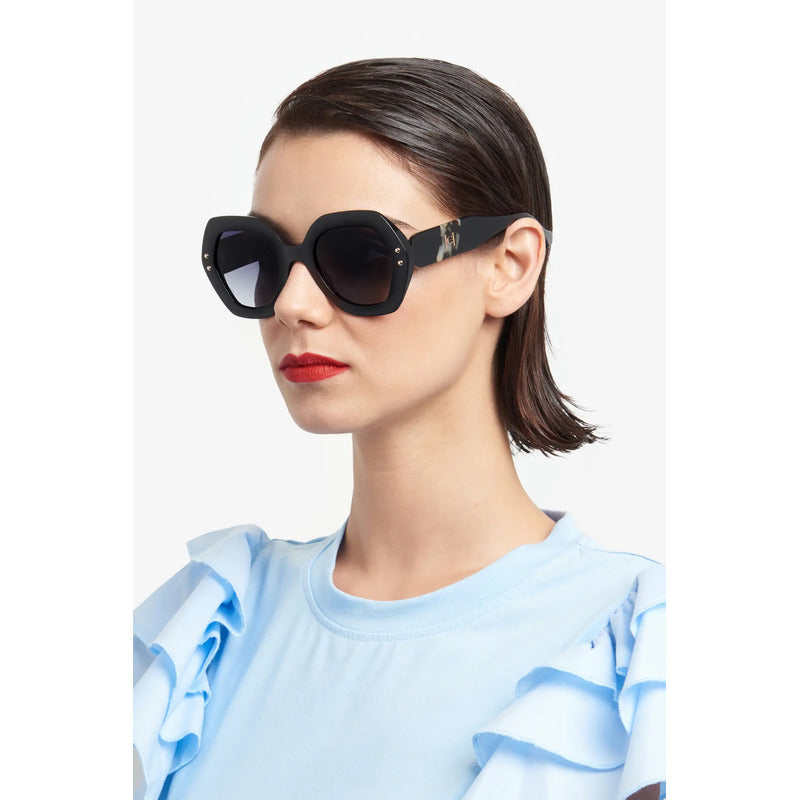 Lentes Ch Carolina Herrera De Dama Nuevo Modelo 0126/s Wr79o Único Negro