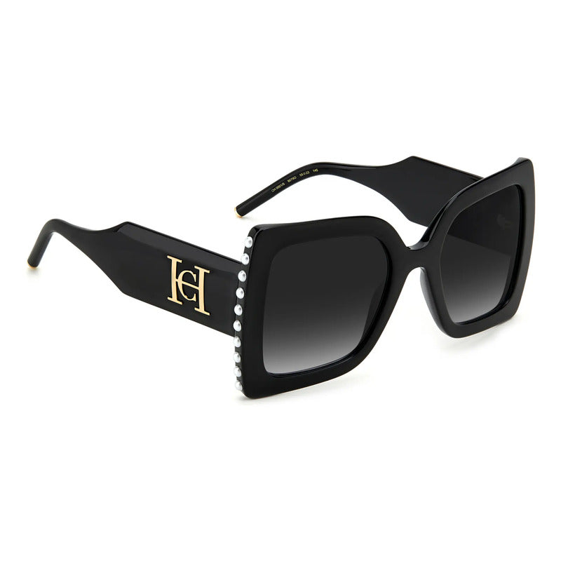 Lentes De Mujer Carolina Herrera Línea Pearls 0001/s 8079o Único Negro