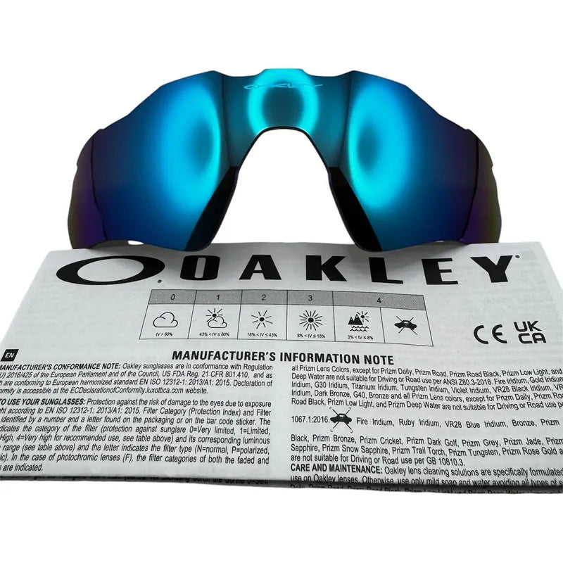 Mica Oakley Radar Ev Polarizada Prizm Sapphire 920835 9208f1 Azul