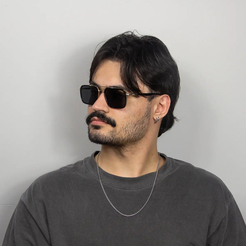 Gafas De Sol Carrera 362/s 2m2 55 Gold Con Lentes Polarizadas, Cuadradas, Doradas, Grises, Doradas Y Negras Verde Oscuro Negro
