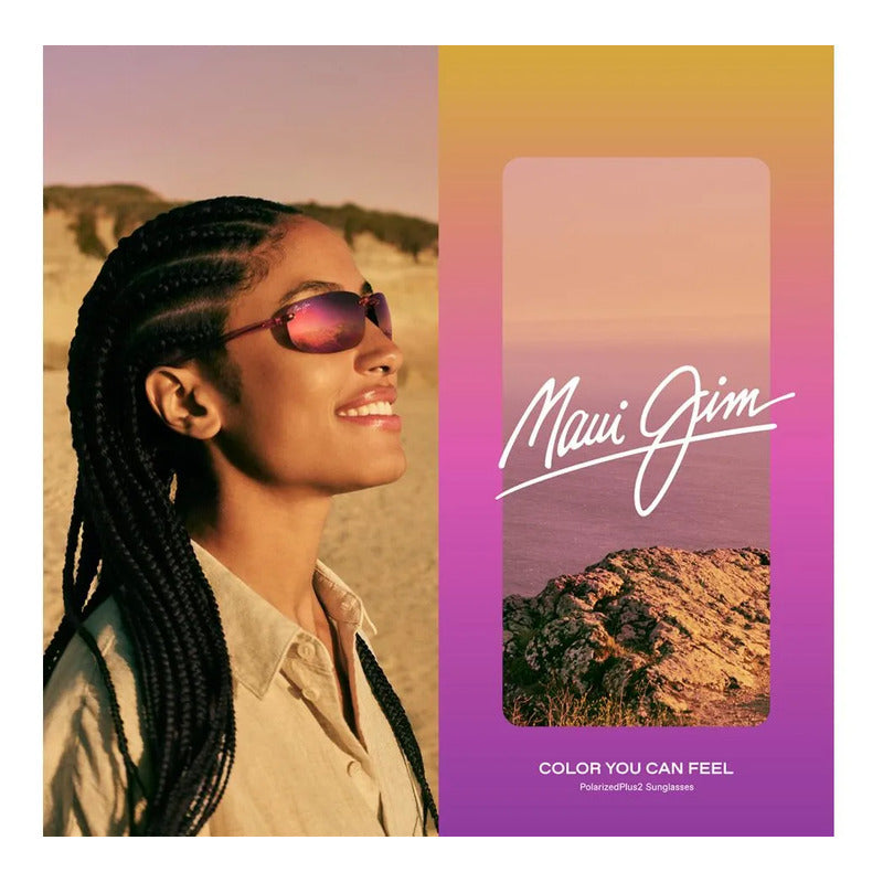 Maui Jim Hookipa Para Dama Rosa Espejeado Muy Ligeros 407-09 Único Rosa