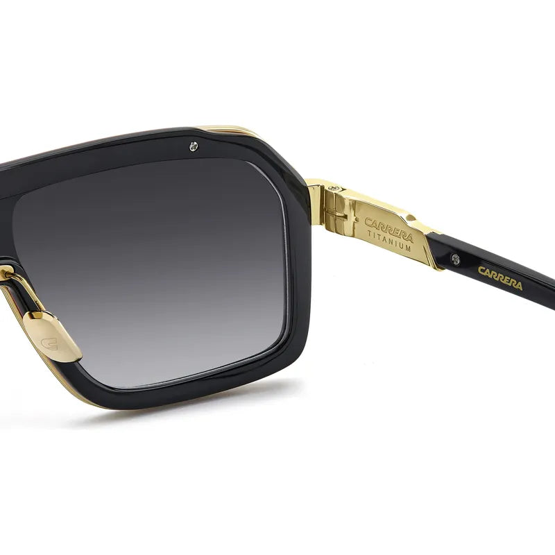 Lentes De Sol Carrera Titanio Ligero Con C Icónica 1053sti Único Negro Café Dorado
