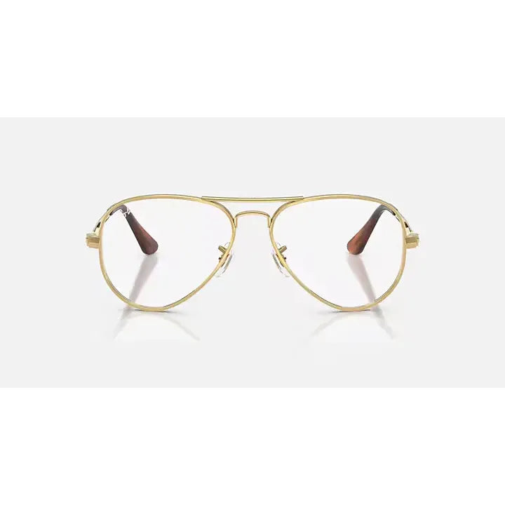 Lentes De Vista Ray-ban Aviator Max Tamaño Xl Rx3925v, 2500 58 Dorado
