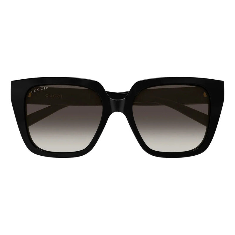 Lentes De Sol Polarizados Dama Elegantes Hechos Italiagg2102 Único Negro