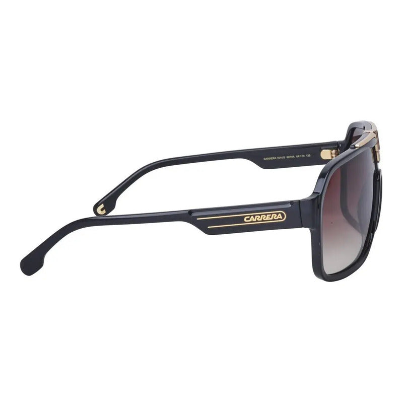 Lentes De Sol Carrera 100% Originales Y Nuevos 1014/s, 807ha Único Ahumado Negro Negra