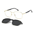 Montura Carrera Cuadrada Con Clip Plegable Polarizado Ca 388 Dorado
