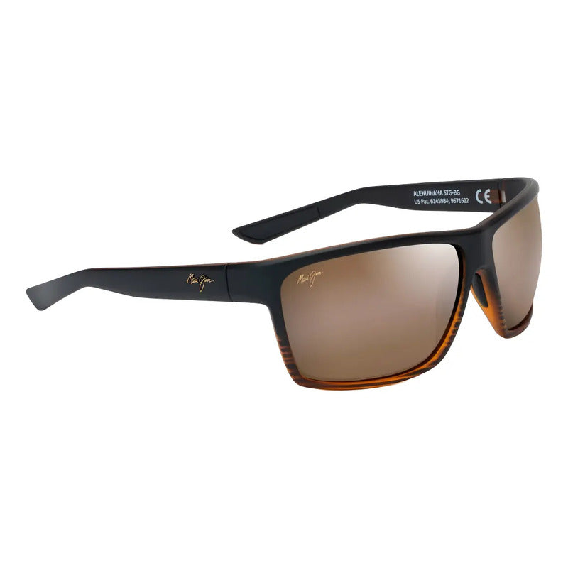 Lentes De Sol Maui Jim Polarizados 100% Originales H839-25c Único Café Negro Café Negro