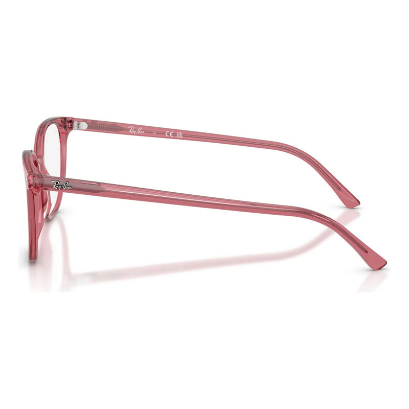Armazón Ray-ban Para Damas Traslucidos Nuevos Rbrx5397, 8440 Rosa