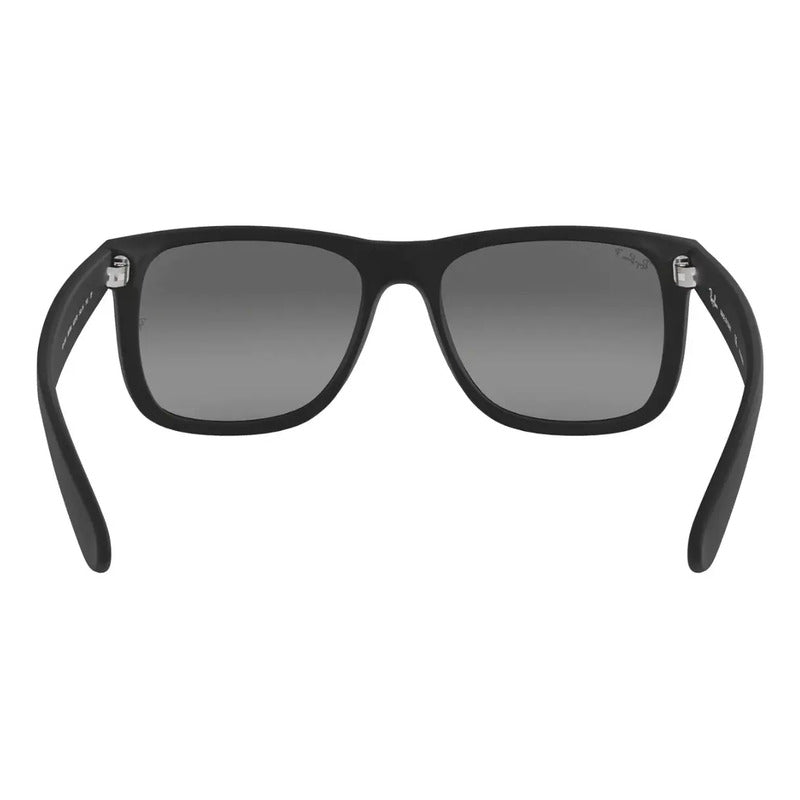 Lentes Justin Ray Ban Polarizados Originales Rb4165, 622/t3 Único Grey Matte Black