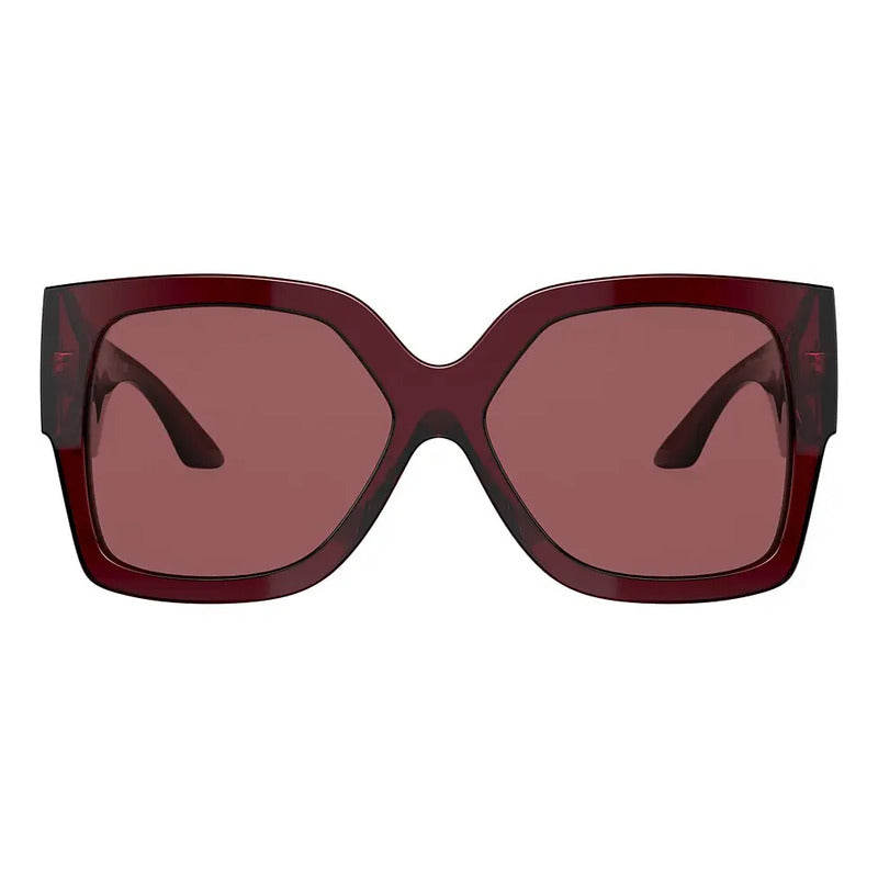 Gafas Solares Retro Versace Modelo Nuevo Ve4402, 388/69 Único Violeta Oscuro Bordo Transparente Bordo Transparente/dorado