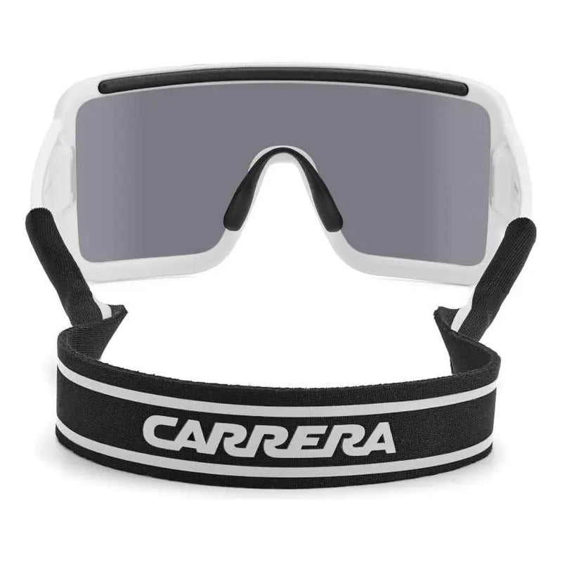 Lentes Carrera Mascara Extragrande Nuevo Modelo Flaglab15 Vk Único Plata Blanco