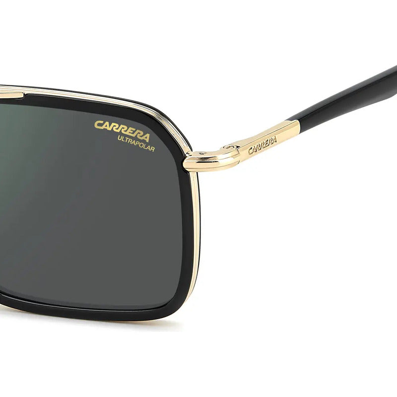 Gafas De Sol Carrera 362/s 2m2 55 Gold Con Lentes Polarizadas, Cuadradas, Doradas, Grises, Doradas Y Negras Verde Oscuro Negro