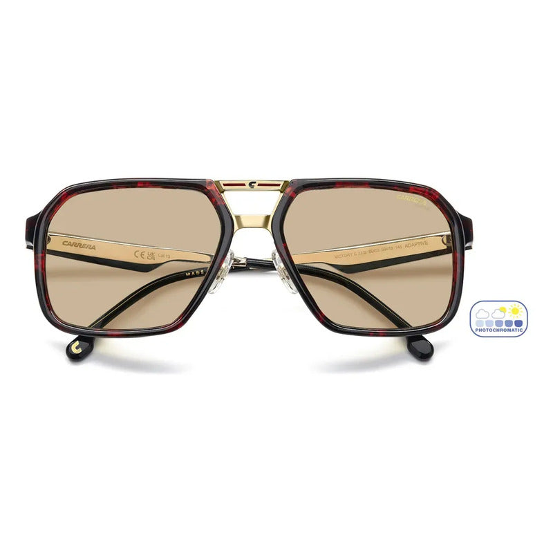 Gafas De Sol Para Hombre Carrera Victory 27s 0uc 59ii Gold Dorado Marrón Claro