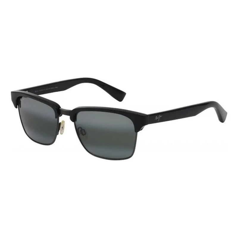 Lentes Maui Jim Kawika Negros Clásicos Retro Unisex 257-17c Único Negro
