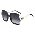 Lentes Carolina Herrera Her0216/g/s 2m2 Black Gold Solar Lente Dark Grey