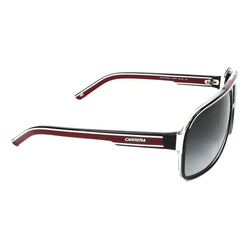 Lentes De Sol Carrera Grand Prix 2 Aviador Con Lente Degradé Gris Negro/rojo Negro/rojo/blanco