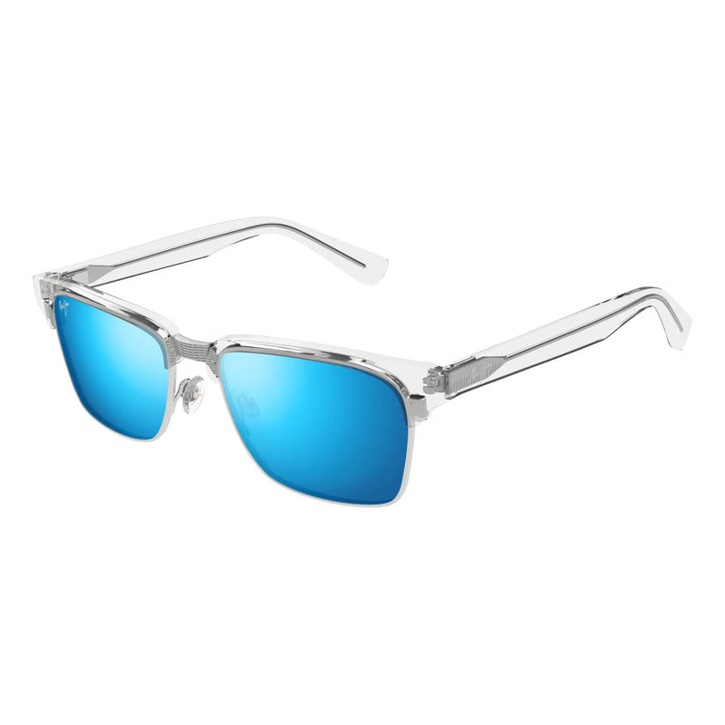 Lentes Maui Jim Kawika Transparente Espejeado Azul B257-05cr Único Transparente Azul