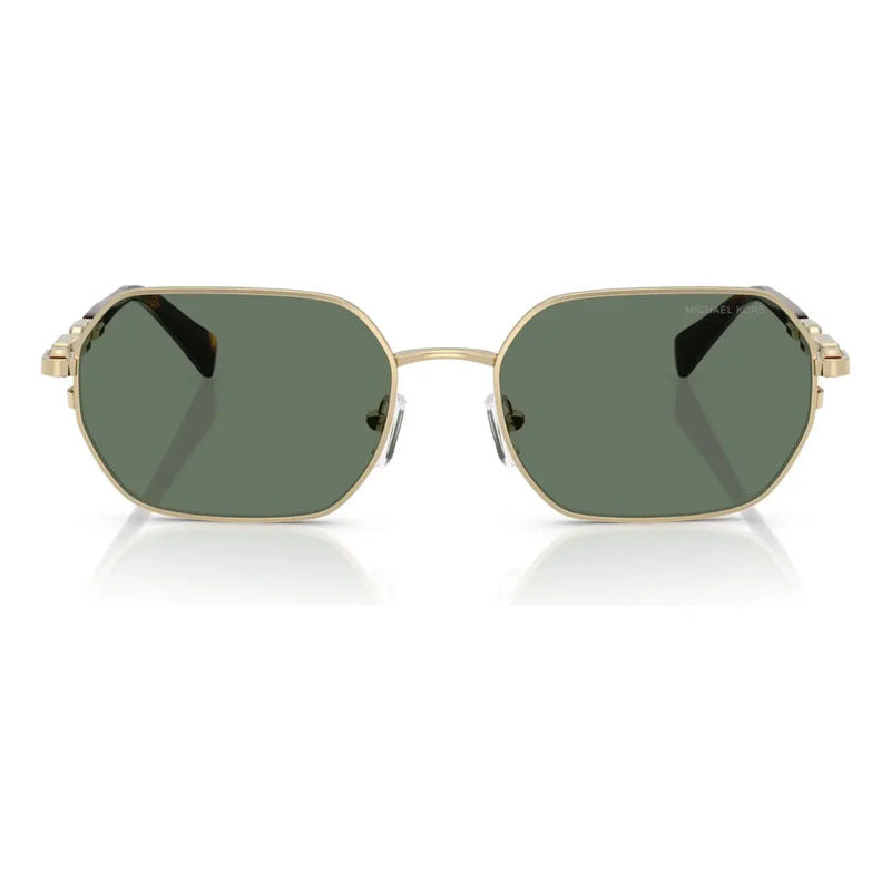 Lentes Mk Michael Kors Nuevo Modelo Retro Mk1165, 10143h Único Dorado Verde Oscuro