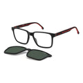 Lentes De Sol Carrera Para Hombre Policarbonto Rectangulares Con Lente Polarizada Verde Oscuro Y Protección Uv Negro