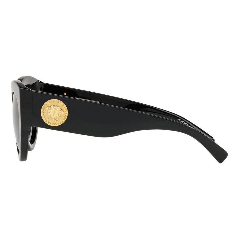Lentes Versace Solares Originales Y Nuevos Gb1/87ve4353 Único Negro