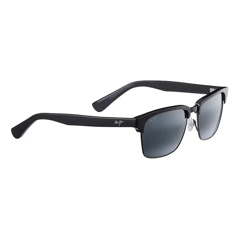 Lentes Maui Jim Kawika Negros Clásicos Retro Unisex 257-17c Único Negro
