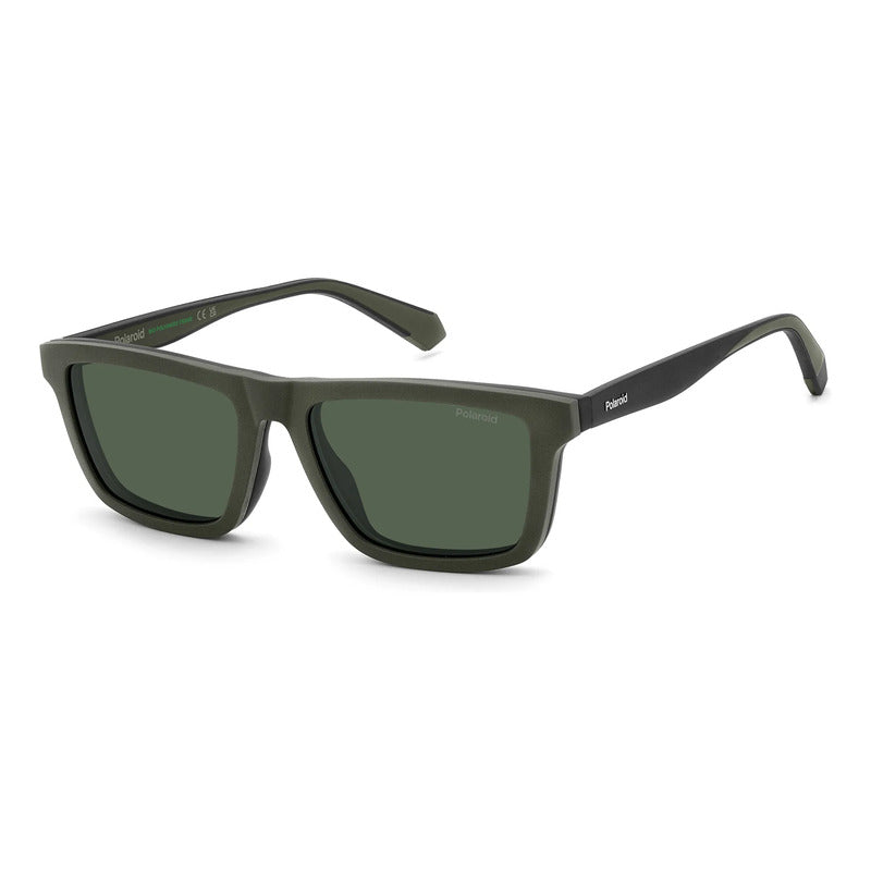 Lentes Oftálmicos Con Clip Polarizado Polaroid Pldd590 3ol16 Negro
