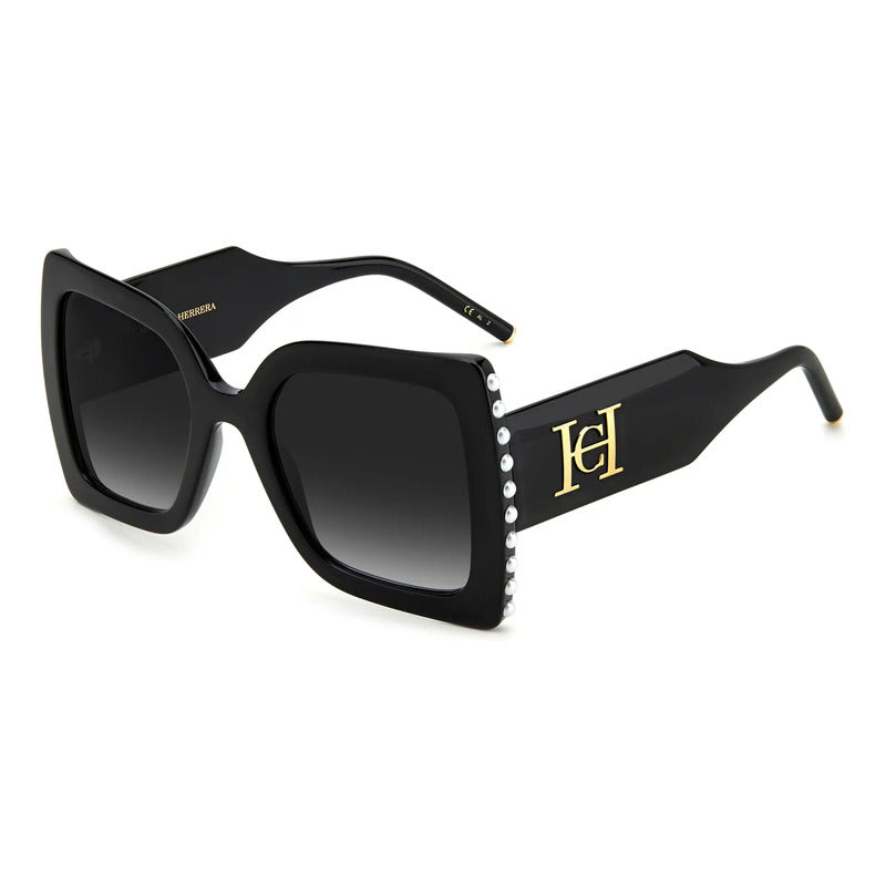 Lentes De Mujer Carolina Herrera Línea Pearls 0001/s 8079o Único Negro