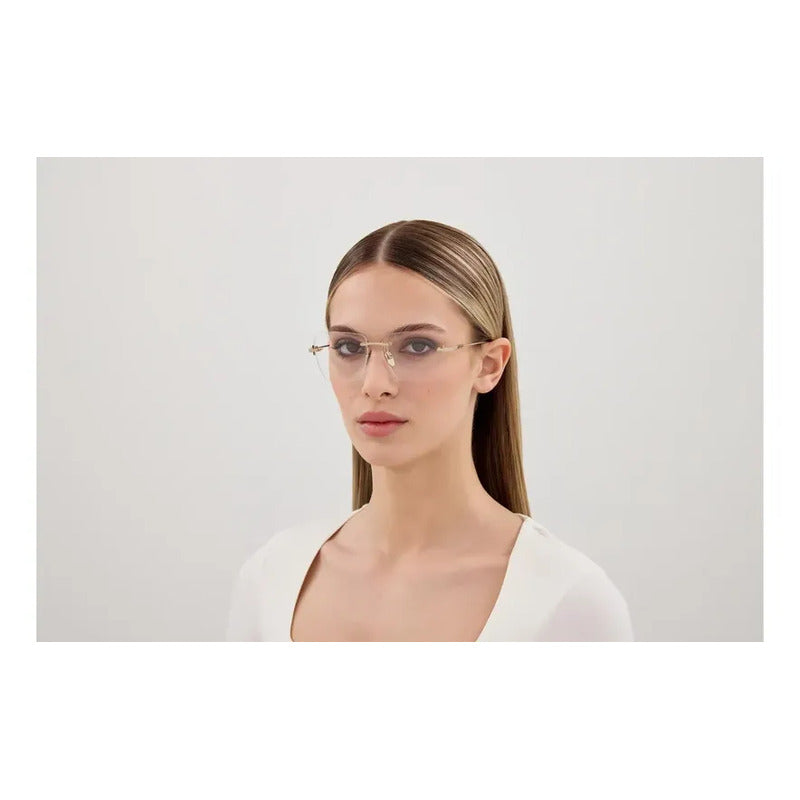Armazon Lentes Gucci Mujer Dorado Lujo Exclusivo Gg1938 001 Dorado