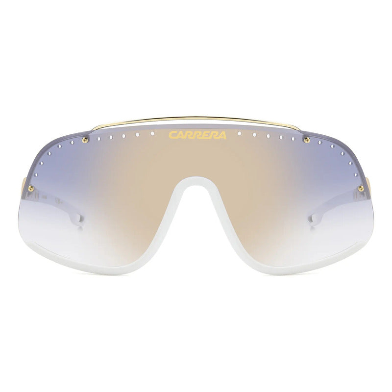Lentes Carrera Edición Especial Espejeados Flaglab 16, Ky21v Único Azul Dorado