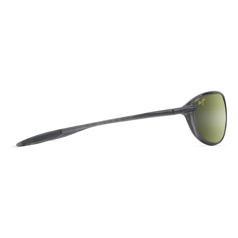 Lentes Maui Jim Hookipa Ultra R Italianos Nuevos Ht339-14 Único Gris Oscuro Verde Musgo