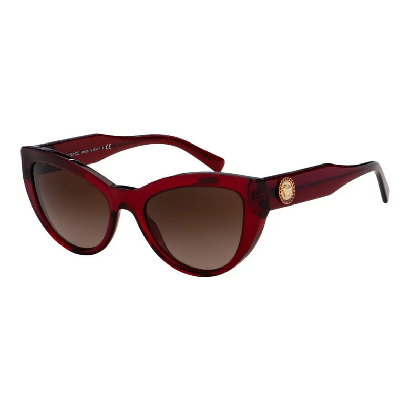 Lentes De Sol Versace 100% Originales Y Nuevos Ve4381b 38813 Único Café Tinto