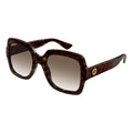 Lentes De Sol Gucci Damas Lujo Italiano Femenino Gg1337s Único Marrón Marrón Claro