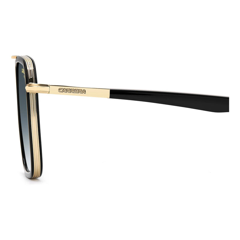 Lentes Carrera Solar Diseño Moderno Bisagras Flexibles 362s Único Dorado Negro