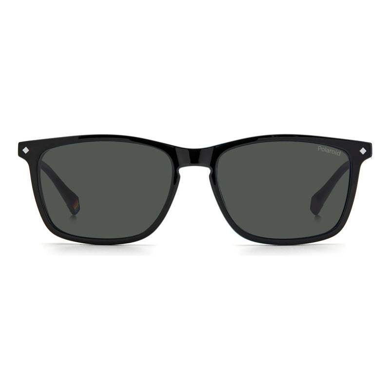 Armazón Hombre Con Clip Polarizado Polaroid Pld6139 807m9 Negro